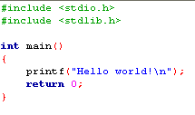 hello world source